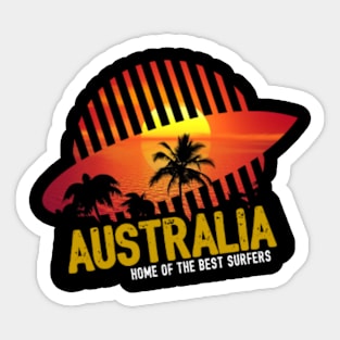 Australia Surfer Clothing, Gift, Gift Idea Sticker